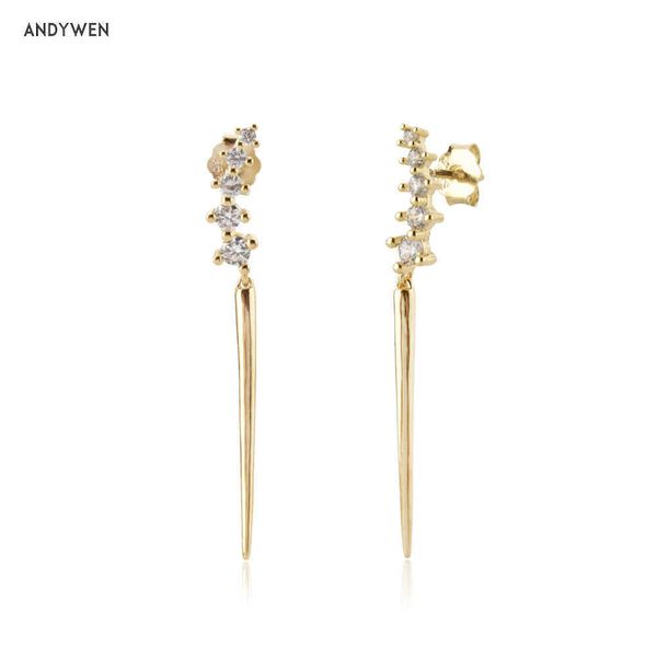 andywen 925 sterling silver summer gold zircon line crystal spike drop earring women wedding luxury jewelry gift 210608
andywen 925 sterling silver summer gold zircon line crystal spike drop earring women wedding luxury jewelry gift 210608