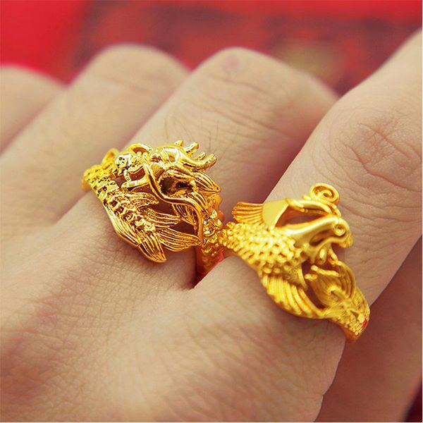 wedding rings real gold plated couple dragon phoenix promise engagement for couples women men lovers jewelry, Slivery;golden
wedding rings real gold plated couple dragon phoenix promise engagement for couples women men lovers jewelry, Slivery;golden