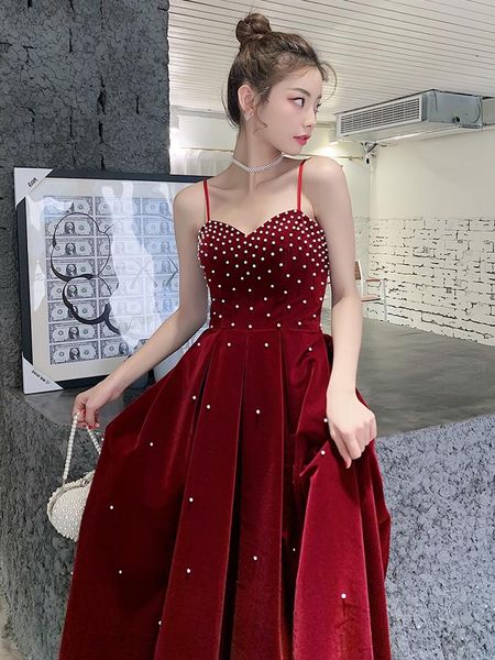 party dresses velvet beadings prom dress a line spaghetti straps floor-length graduation elegant evening gowns formal wedding robes, White;black
party dresses velvet beadings prom dress a line spaghetti straps floor-length graduation elegant evening gowns formal wedding robes, White;black