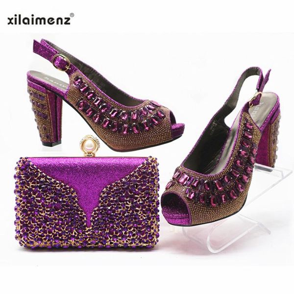 purple color nigerian women shoes and bags to match set decorated with rhinestone african wedding party bag sets dress, Black
purple color nigerian women shoes and bags to match set decorated with rhinestone african wedding party bag sets dress, Black