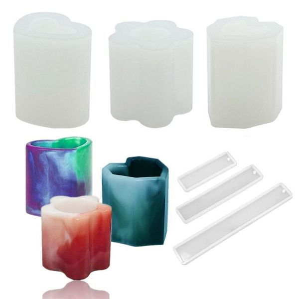 craft tools 9pcs epoxy crystal resin silicone mold vase pen holder bookmark for diy jewelry making home desk organizer decor
craft tools 9pcs epoxy crystal resin silicone mold vase pen holder bookmark for diy jewelry making home desk organizer decor