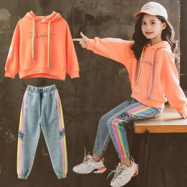 autumn spring girls clothing suits pullover kids colored cotton sweatshirt tracksuit sport outwear jean pants, White
autumn spring girls clothing suits pullover kids colored cotton sweatshirt tracksuit sport outwear jean pants, White