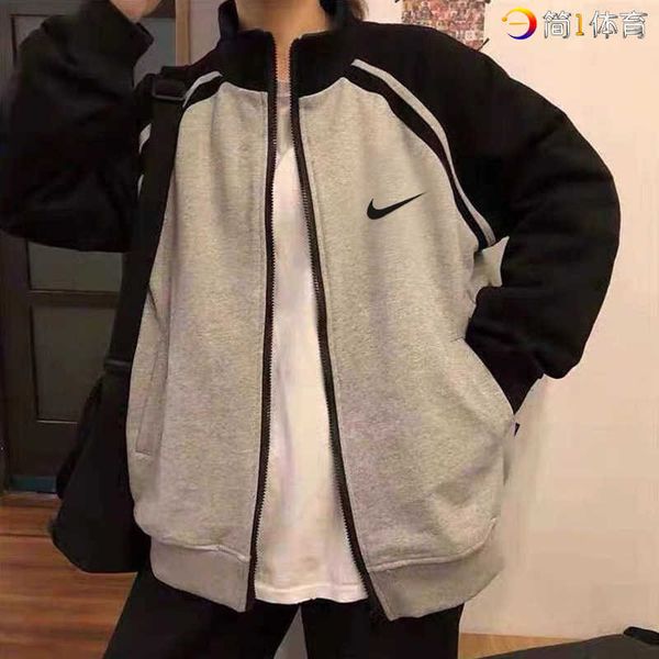 coat men's splicing casual sports women's breathable trend couple loose stand collar et, Black;brown
coat men's splicing casual sports women's breathable trend couple loose stand collar et, Black;brown