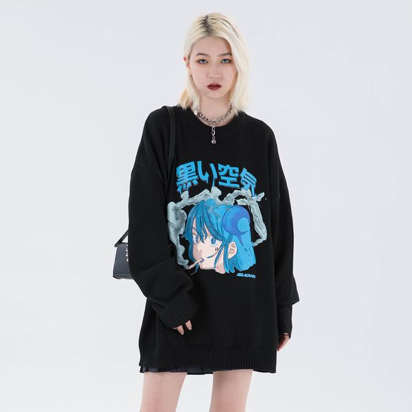 sweaters sweater harajuku japanese kawaii from the cartoon women's winter clothes 2021 oversized blue long sleeve fashion streetwear c, White;black
sweaters sweater harajuku japanese kawaii from the cartoon women's winter clothes 2021 oversized blue long sleeve fashion streetwear c, White;black