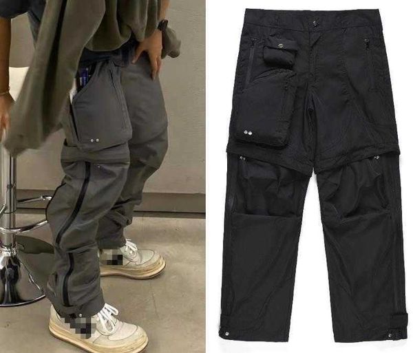 men's pants high street ins same style multi pocket detachable stitched zipper nylon pants fried street pants, Black
men's pants high street ins same style multi pocket detachable stitched zipper nylon pants fried street pants, Black