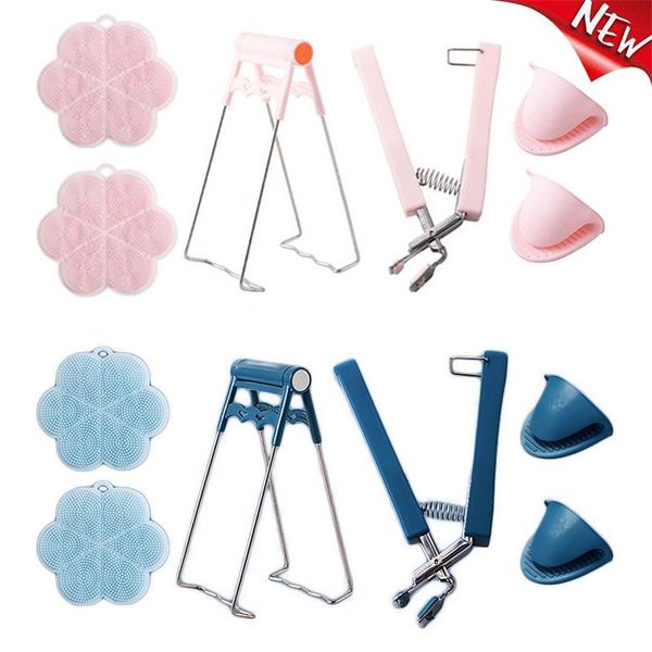 mats & pads 6pcs/set bowl utensil holder clamp pot clip pan dish plate gripper silicone insulation mat tongs kitchen anti-skid tool
mats & pads 6pcs/set bowl utensil holder clamp pot clip pan dish plate gripper silicone insulation mat tongs kitchen anti-skid tool