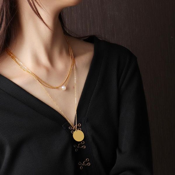 chokers stainless steel necklaces multilayer necklace long pendant chain for women fashion geometry jewelry, Golden;silver
chokers stainless steel necklaces multilayer necklace long pendant chain for women fashion geometry jewelry, Golden;silver