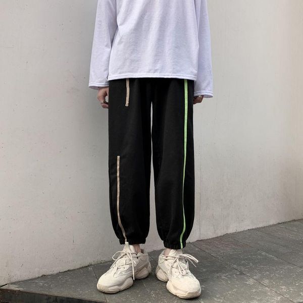 sweatpants men's fashion solid color casual joggers pants men streetwear wild hip-hop loose straight mens track, Black
sweatpants men's fashion solid color casual joggers pants men streetwear wild hip-hop loose straight mens track, Black