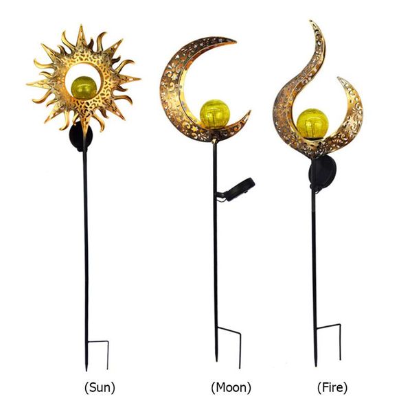 solar lamps led light metallic gold hollow moon sun outdoor garden lawn stakes yard art for home courtyard decoration
solar lamps led light metallic gold hollow moon sun outdoor garden lawn stakes yard art for home courtyard decoration