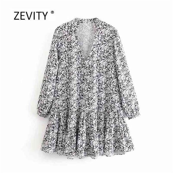 new french style women elegant v neck printing hem pleated ruffles mini dress ladies chic long sleve casual loose dresses ds3004 210409, Black;gray
new french style women elegant v neck printing hem pleated ruffles mini dress ladies chic long sleve casual loose dresses ds3004 210409, Black;gray