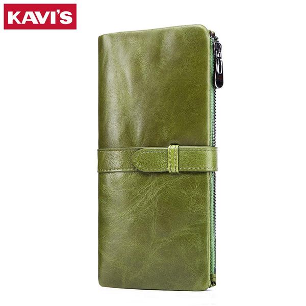 wallets kavis genuine cow leather women wallet and female coin purse portomonee clutch money bag lady handy card holder long walet, Red;black
wallets kavis genuine cow leather women wallet and female coin purse portomonee clutch money bag lady handy card holder long walet, Red;black