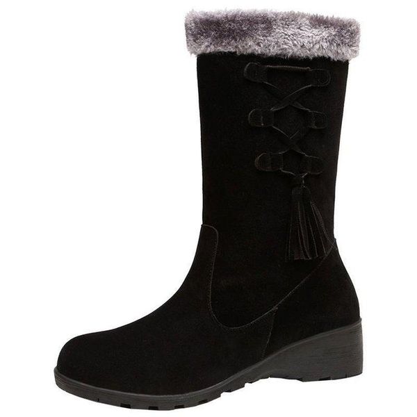 boots 2021 winter warm cotton shoes with velveteen wedges and middle boot lady botas de mujer, Black
boots 2021 winter warm cotton shoes with velveteen wedges and middle boot lady botas de mujer, Black