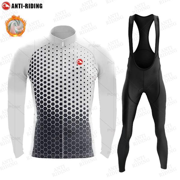 racing sets 2021 winter bicycle set bike cycling team long sleeve thermal fleece sportswear pro jersey suit for men ropa ciclismo, Black;blue
racing sets 2021 winter bicycle set bike cycling team long sleeve thermal fleece sportswear pro jersey suit for men ropa ciclismo, Black;blue