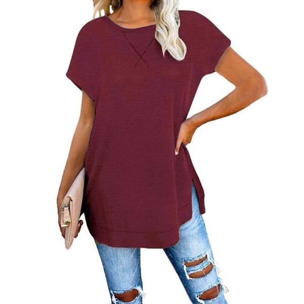 women's t-shirt women causal short sleeve cotton spring loose irregular shirt female solid sweatshirt pullover large, White
women's t-shirt women causal short sleeve cotton spring loose irregular shirt female solid sweatshirt pullover large, White
