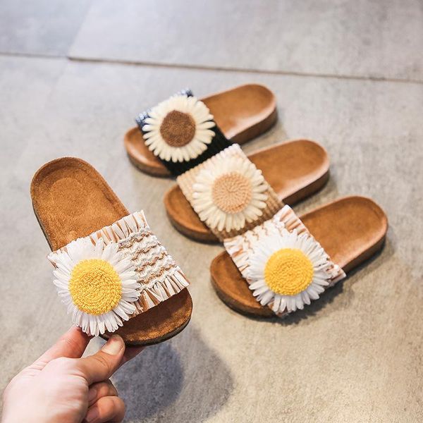 slipper summer kids slippers daisy flower pantufa cork sandals girls&boys slides home soft soled flip flops infant slip-on prewalker, Black;grey
slipper summer kids slippers daisy flower pantufa cork sandals girls&boys slides home soft soled flip flops infant slip-on prewalker, Black;grey