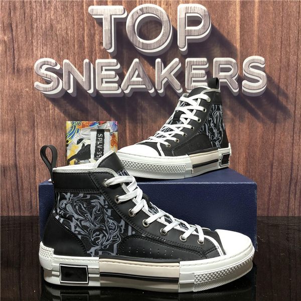 new designer b23 shoes luxury oblique men women casual sneakers high flat platform genuine leather breathable outdoor mens b22 canvas traine, Black
new designer b23 shoes luxury oblique men women casual sneakers high flat platform genuine leather breathable outdoor mens b22 canvas traine, Black