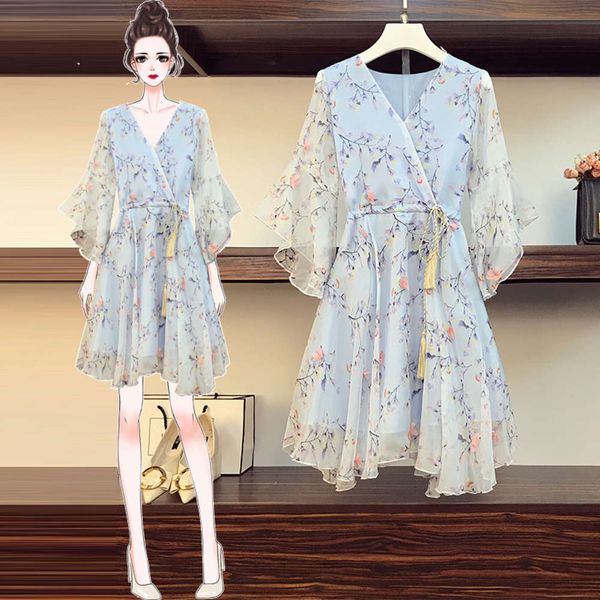 casual dresses dress big size women's summer style slightly fat sister age reduction cover belly waist show thin flower zr9y, Black;gray
casual dresses dress big size women's summer style slightly fat sister age reduction cover belly waist show thin flower zr9y, Black;gray
