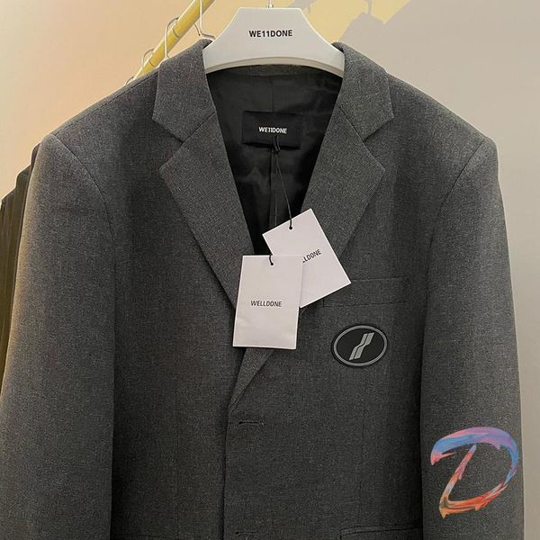 men's suits & blazers men women welldone suit round label coat fashion casual jacket, White;black
men's suits & blazers men women welldone suit round label coat fashion casual jacket, White;black