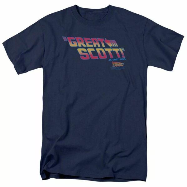 back to the future great scott t shirt mens licensed retro movie tee doc navy, White;black
back to the future great scott t shirt mens licensed retro movie tee doc navy, White;black