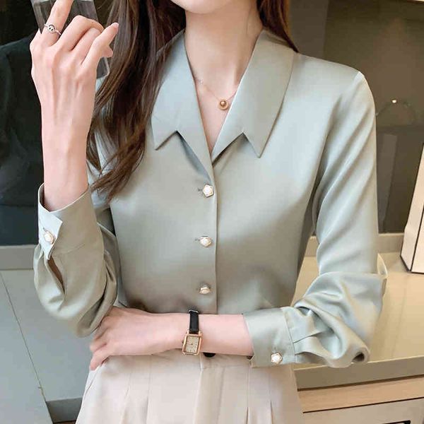 women's blouses & shirts autumn fashion long sleeve chiffon female shirt turn down collar blouses k815, White
women's blouses & shirts autumn fashion long sleeve chiffon female shirt turn down collar blouses k815, White