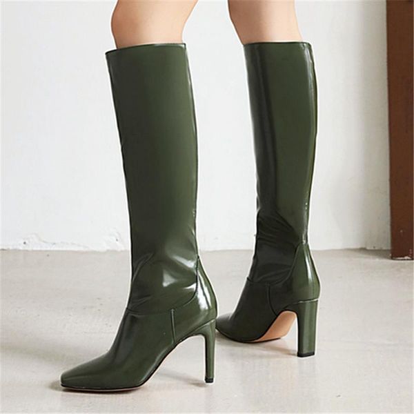 boots 2021women high heel fashion knee women warm autumn zipper shoes woman square toe size 34-43, Black
boots 2021women high heel fashion knee women warm autumn zipper shoes woman square toe size 34-43, Black