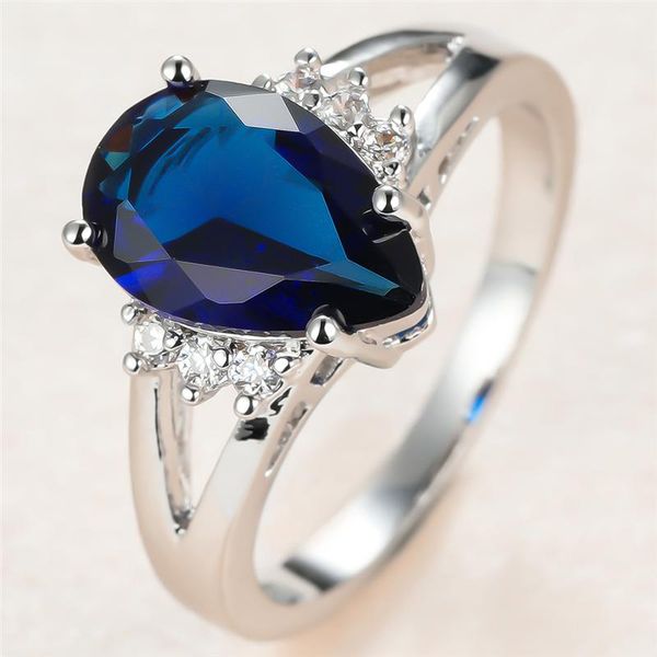 vintage female blue crystal stone ring charm silver color wedding rings for women dainty bride water drop zircon engagement, Slivery;golden
vintage female blue crystal stone ring charm silver color wedding rings for women dainty bride water drop zircon engagement, Slivery;golden