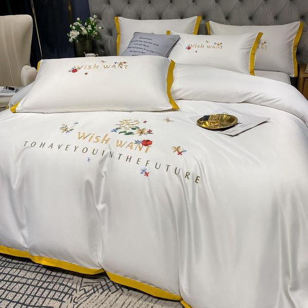 summer european style double-sided washed silk 4-pcs ice duvet cover naked sleeping silky sheets bed linen nordic bedding sets
summer european style double-sided washed silk 4-pcs ice duvet cover naked sleeping silky sheets bed linen nordic bedding sets