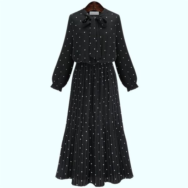 casual dresses black 2021 bohemian chiffon dress female spring long sleeve slim pleated women's vestidos wxf764, Black;gray
casual dresses black 2021 bohemian chiffon dress female spring long sleeve slim pleated women's vestidos wxf764, Black;gray
