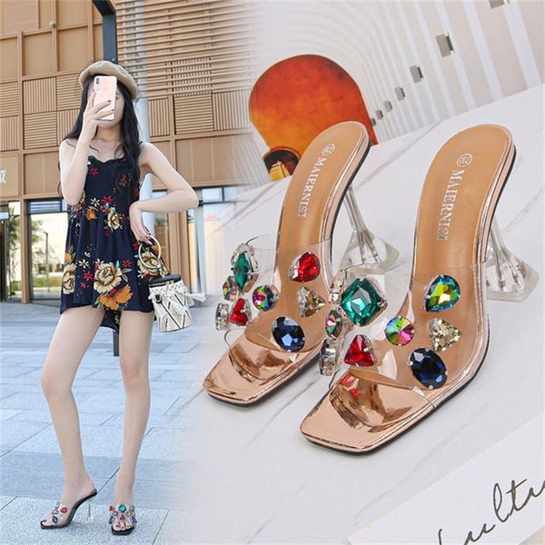 sandals women's high heel 2021 summer buckle heels personality trendy cool rhinestone home travel fashion, Black
sandals women's high heel 2021 summer buckle heels personality trendy cool rhinestone home travel fashion, Black
