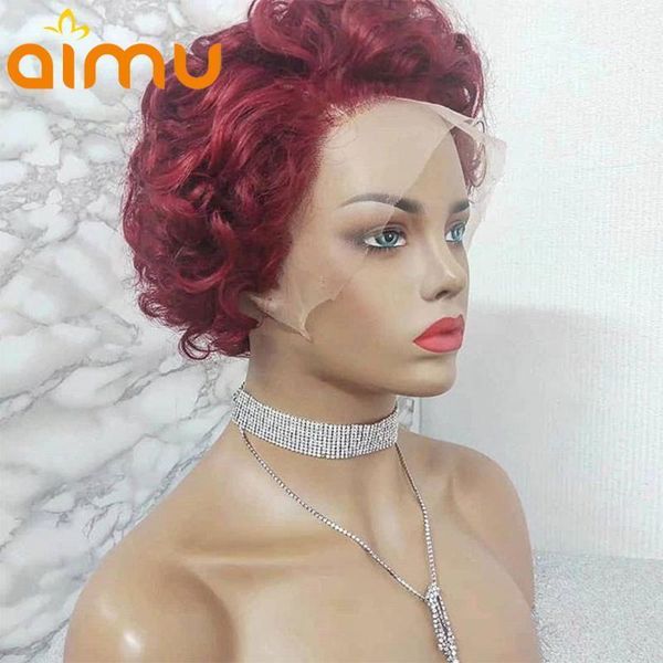 burgundy pixie cut wig 99j short curly bob 13x4 lace front human hair wigs red colored glueless pre plucked remy hair1, Black;brown
burgundy pixie cut wig 99j short curly bob 13x4 lace front human hair wigs red colored glueless pre plucked remy hair1, Black;brown