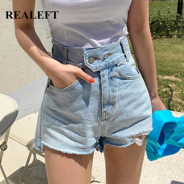 women's jeans realeft summer 2021 high waist hole women denim shorts buttons casual ladies fashionable female classic trouses, Blue
women's jeans realeft summer 2021 high waist hole women denim shorts buttons casual ladies fashionable female classic trouses, Blue