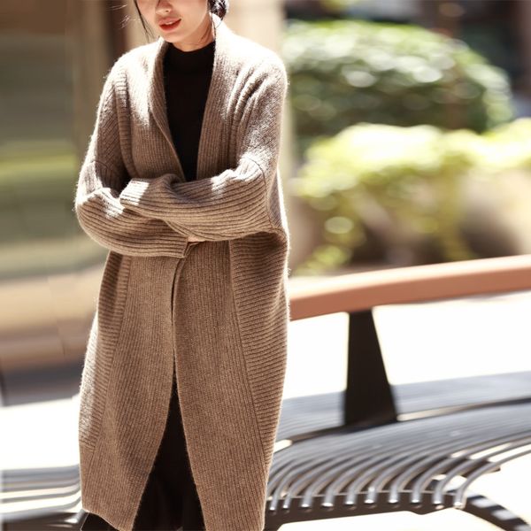 women's knits & tees ropa mujer invierno women autumn winter thick warm oversized long yak cashmere sweater brief casual lazy cardigan, White
women's knits & tees ropa mujer invierno women autumn winter thick warm oversized long yak cashmere sweater brief casual lazy cardigan, White