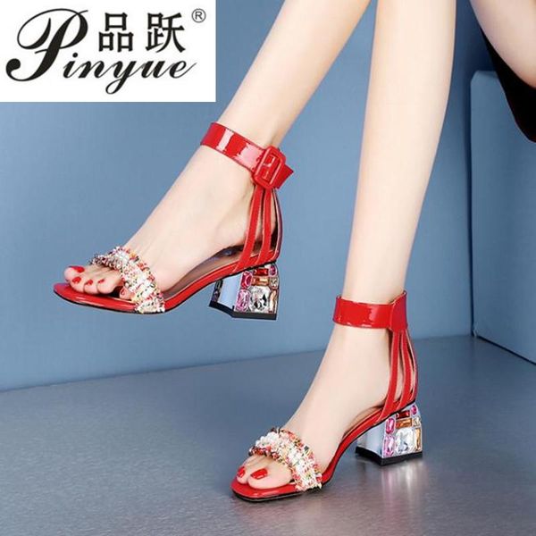 summer rhinestone women's sandals female high thick heel korean version of fashion diamond shoes dress, Black
summer rhinestone women's sandals female high thick heel korean version of fashion diamond shoes dress, Black
