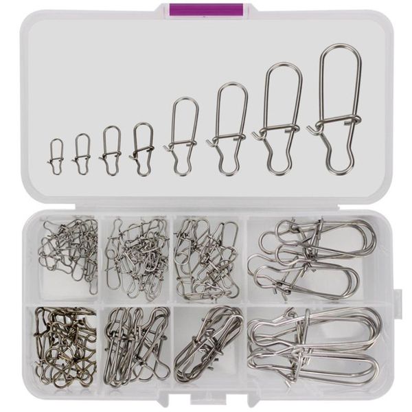fishing hooks 50/100pcs stainless steel 0#-8# mix connector fast clip lock snap swivel solid rings safety snaps hook tool
fishing hooks 50/100pcs stainless steel 0#-8# mix connector fast clip lock snap swivel solid rings safety snaps hook tool