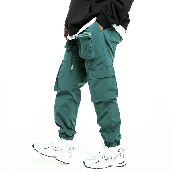 pants fashionable the multi pocket overalls men's high street elastic waist leggings, Black
pants fashionable the multi pocket overalls men's high street elastic waist leggings, Black