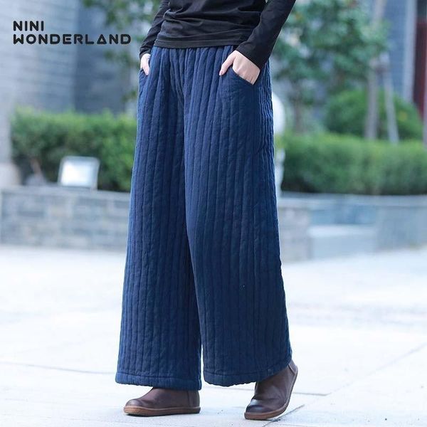 women's pants & capris nini wonderland 2021 winter straight women thicken cotton warm casual female elastic waist loose trousers big si, Black;white
women's pants & capris nini wonderland 2021 winter straight women thicken cotton warm casual female elastic waist loose trousers big si, Black;white