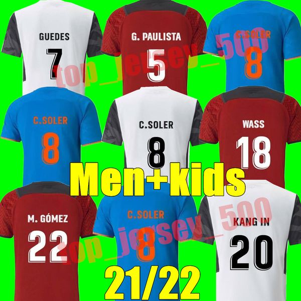 21 22 soccer jersey c.soler home away 3rd 2021 2022 camisetas de fútbo g.paulista guedes oliva gaya manu vallejo football shirt m.gomez wass, Black
21 22 soccer jersey c.soler home away 3rd 2021 2022 camisetas de fútbo g.paulista guedes oliva gaya manu vallejo football shirt m.gomez wass, Black