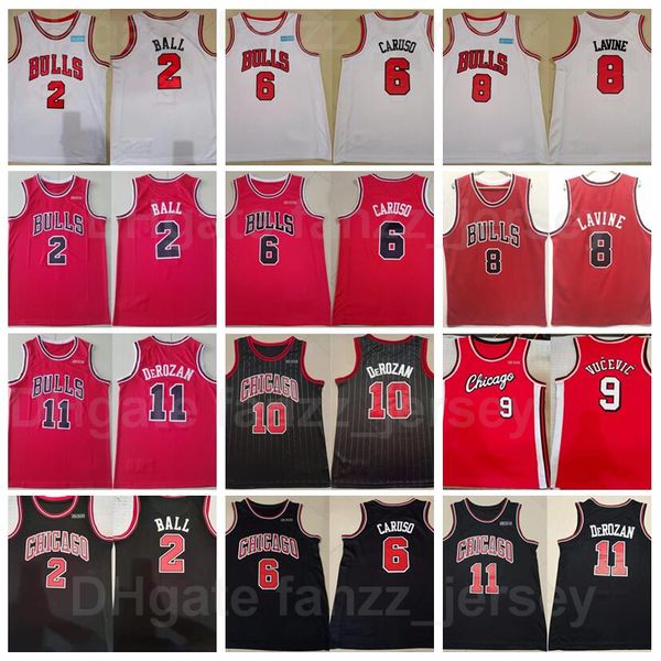 men basketball alex caruso jersey 6 demar derozan 11 zach lavine 8 lonzo ball 2 nikola vucevic 9 team away black red color white for sport f
men basketball alex caruso jersey 6 demar derozan 11 zach lavine 8 lonzo ball 2 nikola vucevic 9 team away black red color white for sport f