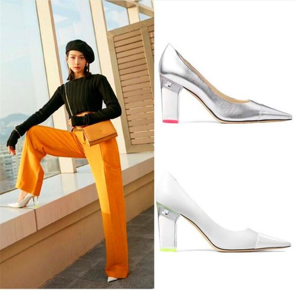 dress shoes crystal heel pointed ladies high heels silver white spring and autumn leather party, Black
dress shoes crystal heel pointed ladies high heels silver white spring and autumn leather party, Black