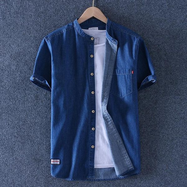 men's casual shirts 100% cotton summer denim shirt plus size for men clothes korean vintage short sleeve dllzjnz01, White;black
men's casual shirts 100% cotton summer denim shirt plus size for men clothes korean vintage short sleeve dllzjnz01, White;black