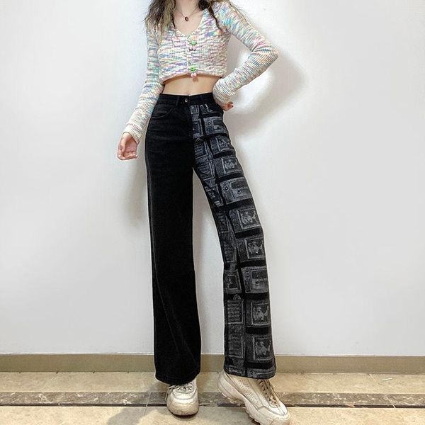 women's jeans cool summer fashion high street woman trousers patchwork femme streetwear punk funny harajuku female japan, Blue
women's jeans cool summer fashion high street woman trousers patchwork femme streetwear punk funny harajuku female japan, Blue
