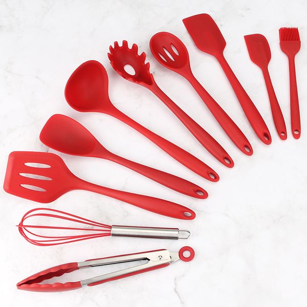 10 piece silicone non stick pot kitchenware set kitchen tools baking utensils color box
10 piece silicone non stick pot kitchenware set kitchen tools baking utensils color box
