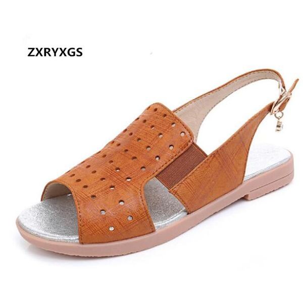 light soft cowhide bottom women leather sandals non-slip flat shoes plus size summer casual, Black
light soft cowhide bottom women leather sandals non-slip flat shoes plus size summer casual, Black