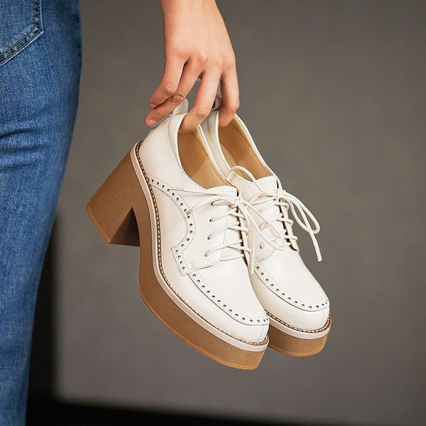 dress shoes british style thick heel single women's 2021 autumn carved leather high heels ladies shoe pumps women platform, Black
dress shoes british style thick heel single women's 2021 autumn carved leather high heels ladies shoe pumps women platform, Black