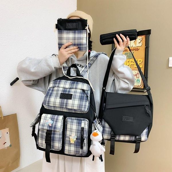 pcs sets backpack kawaii canvas school bags for teenager girls women college cute shoulder bag mochila
pcs sets backpack kawaii canvas school bags for teenager girls women college cute shoulder bag mochila