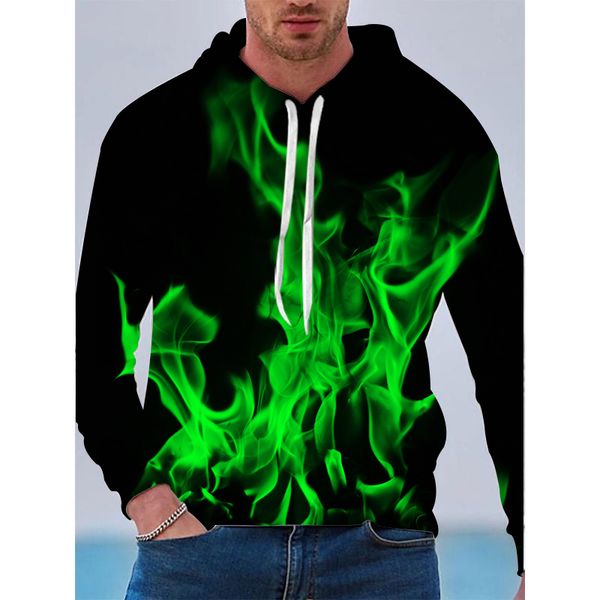 red and green flame pattern men s 3d printed hoodie visual impact party punk goth round neck american sweater hoodie, Black
red and green flame pattern men s 3d printed hoodie visual impact party punk goth round neck american sweater hoodie, Black