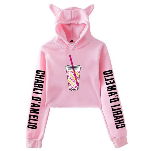 women hoodie fashion charli damelio merch for girl funny crop hoodies hooded short cat sweatshirt casual trendy pullover, Black
women hoodie fashion charli damelio merch for girl funny crop hoodies hooded short cat sweatshirt casual trendy pullover, Black