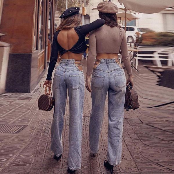 women's jeans women chain straight wide leg bottom baggy denim pants high waist loose full length trousers vintage streetwear, Blue
women's jeans women chain straight wide leg bottom baggy denim pants high waist loose full length trousers vintage streetwear, Blue