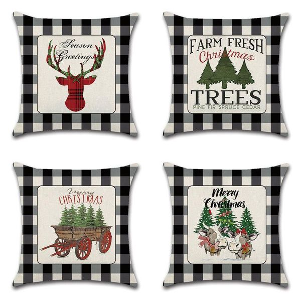 cushion/decorative pillow christmas cushion cover pillowcase linen elk throw decoration no inner core
cushion/decorative pillow christmas cushion cover pillowcase linen elk throw decoration no inner core
