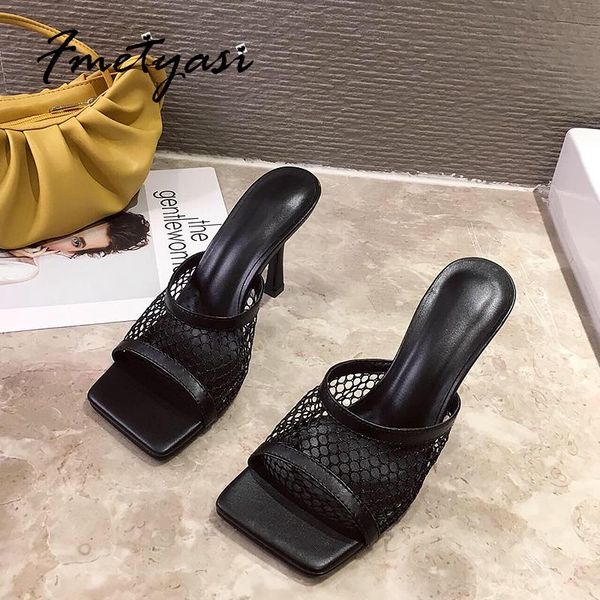 sandals high-heeled air mesh pumps anti-odor summer 2021 narrow band hollow high heels square toe fashion leisure, Black
sandals high-heeled air mesh pumps anti-odor summer 2021 narrow band hollow high heels square toe fashion leisure, Black